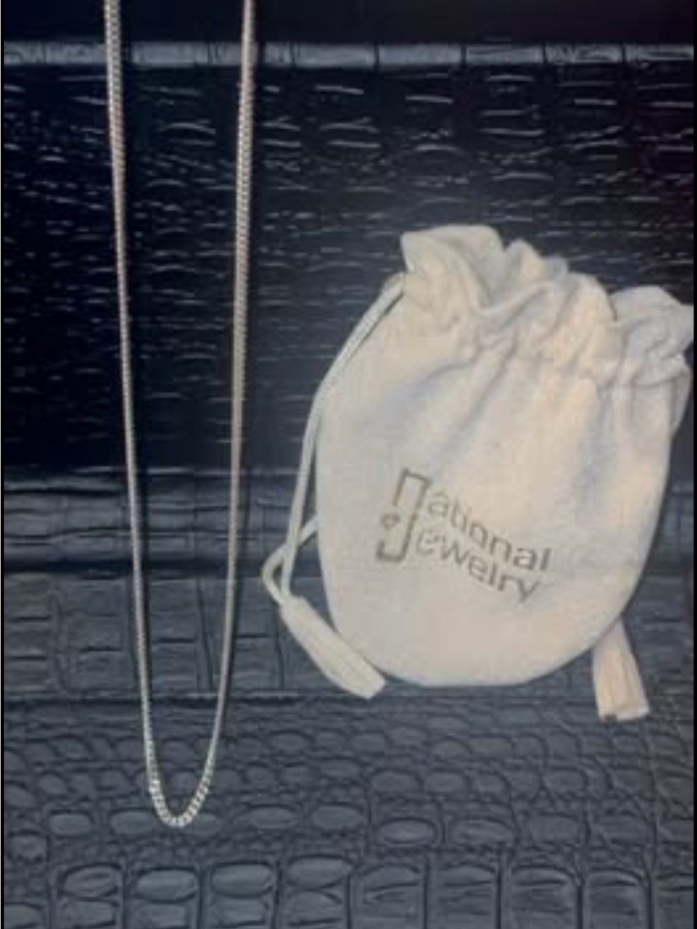 Silver Box Chain Necklace